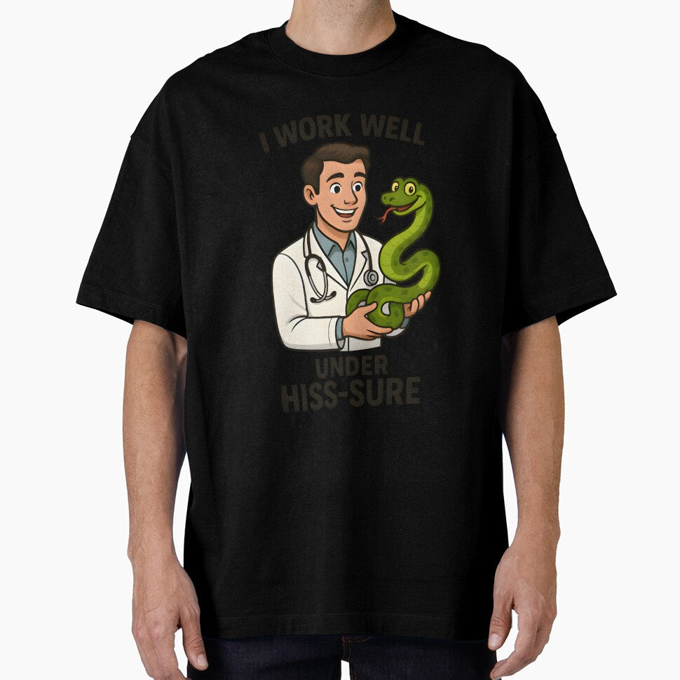 Work Well Under Hiss-sure – Funny Reptile Vet Design by Bettybee00