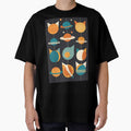Mid-Century Retro Futurism Cat Planets Poster: A Playful Cosmic Exploration by Barbzzm