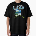 Alaska State Souvenir Map by notsweettea
