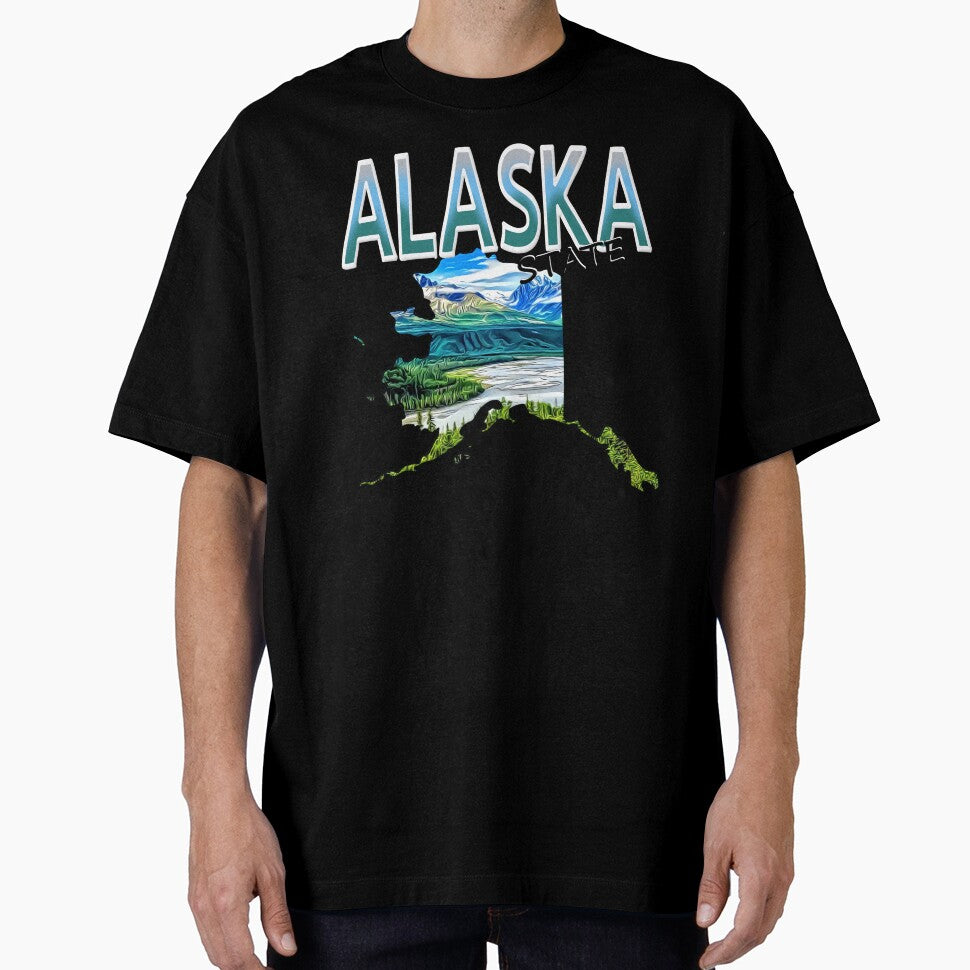 Alaska State Souvenir Map by notsweettea