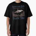 Keep the Sea Plastic Free – Sustainable Ocean Design with Shark & Environmental Message by Design-by-Micha