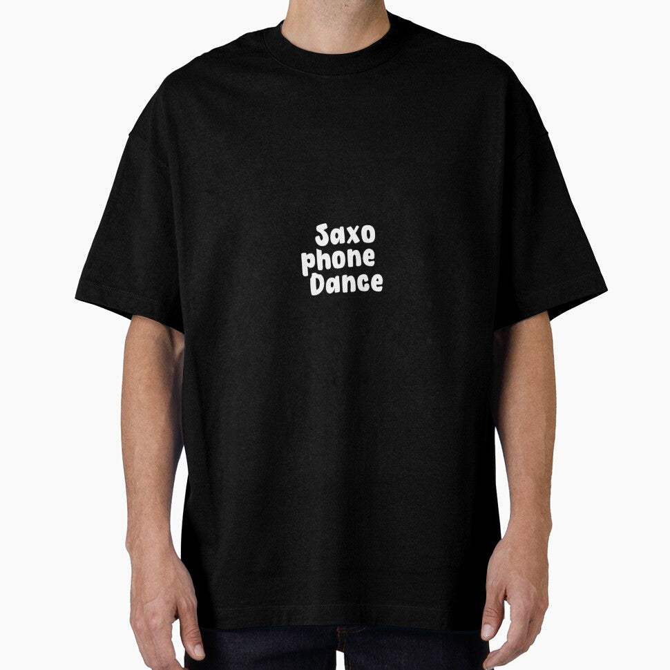 Funny Illustration Saxophone And Dance by Stickers  Designer
