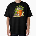 Cute Baby Opossums in Flower Pot by TeeARTHY
