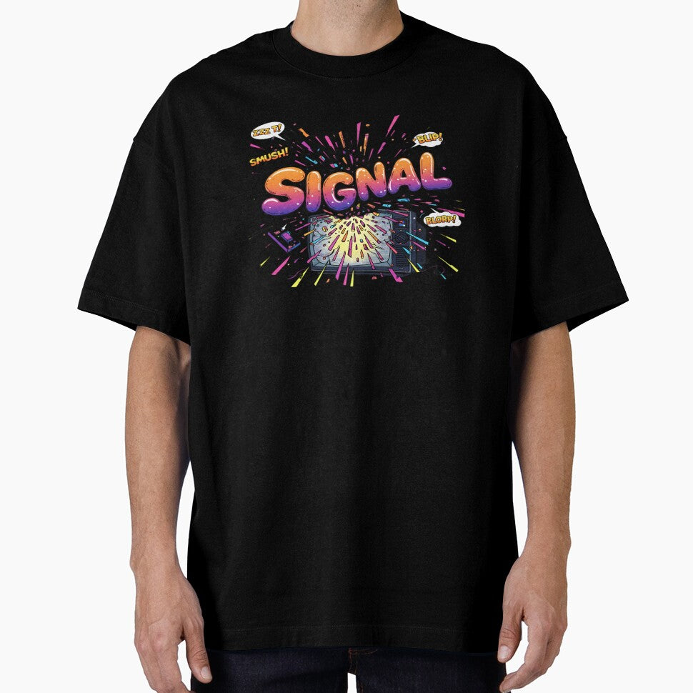 SIGNAL TV Explosion - Retro Comic Book Pop Art by Dakson Design - Fantasy Art