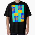 Vibrant music abstract minimalist guitar exotic summer blue - sunny gift for guitarists musicians and minimalist music and guitar lover by Ralek