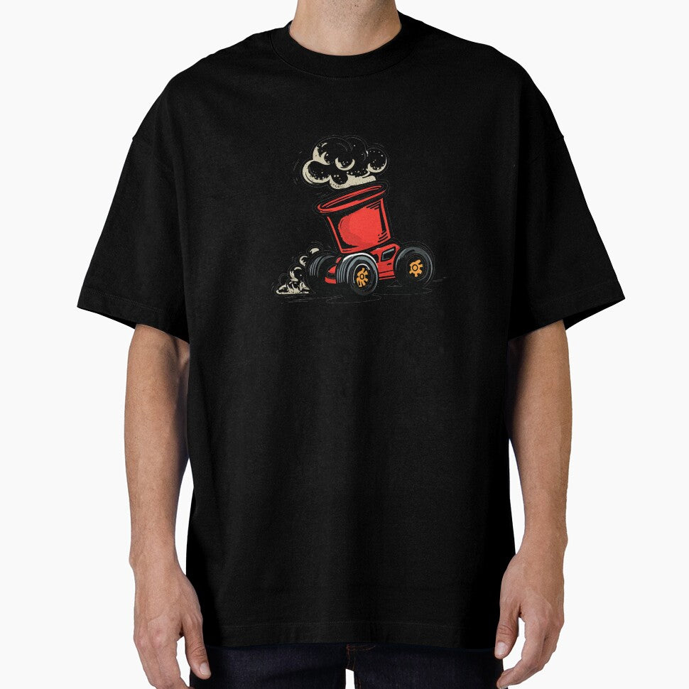 Ramen Drift Car – Spicy Cup Noodle Racer Cartoon Design by Alphakenon