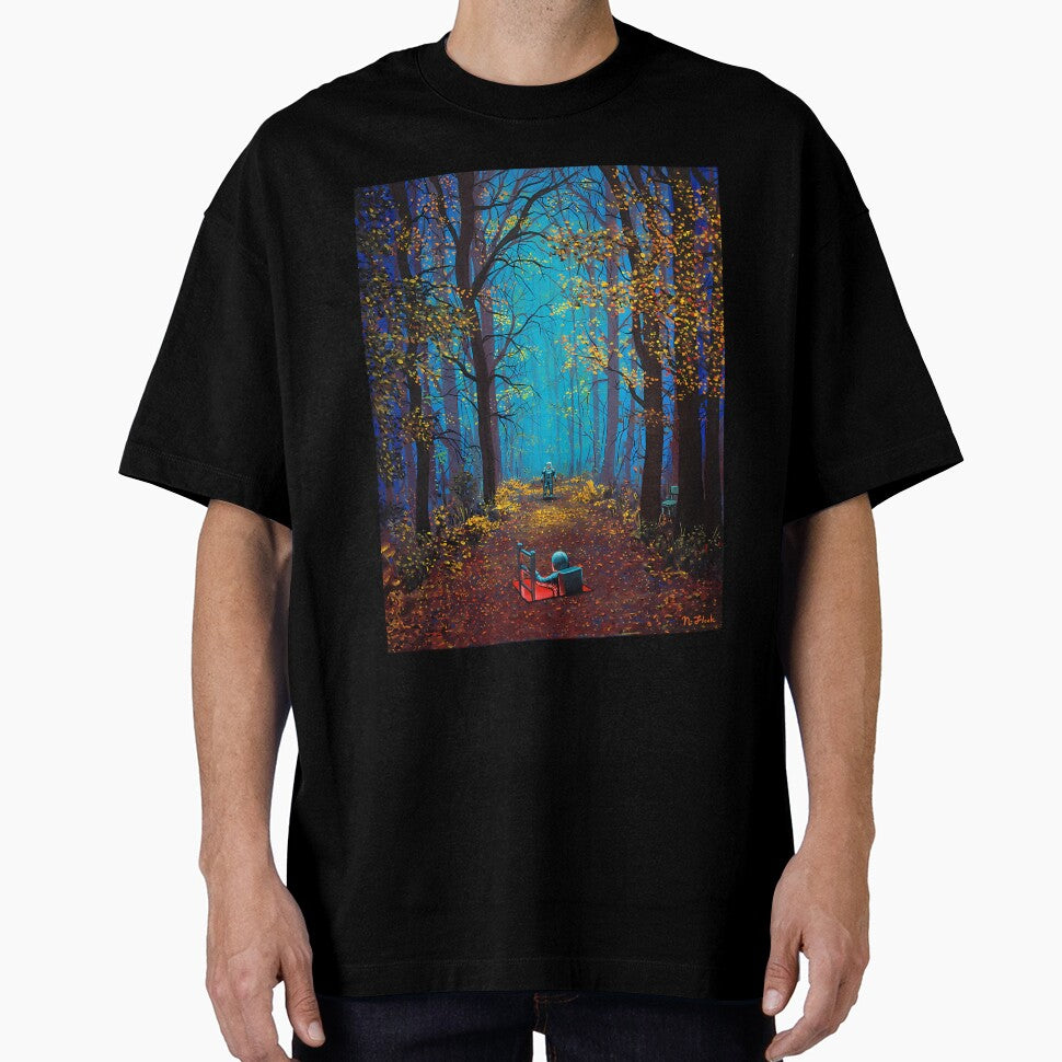 Eerie Liminal Space Autumn Forest Path by snbavrey64