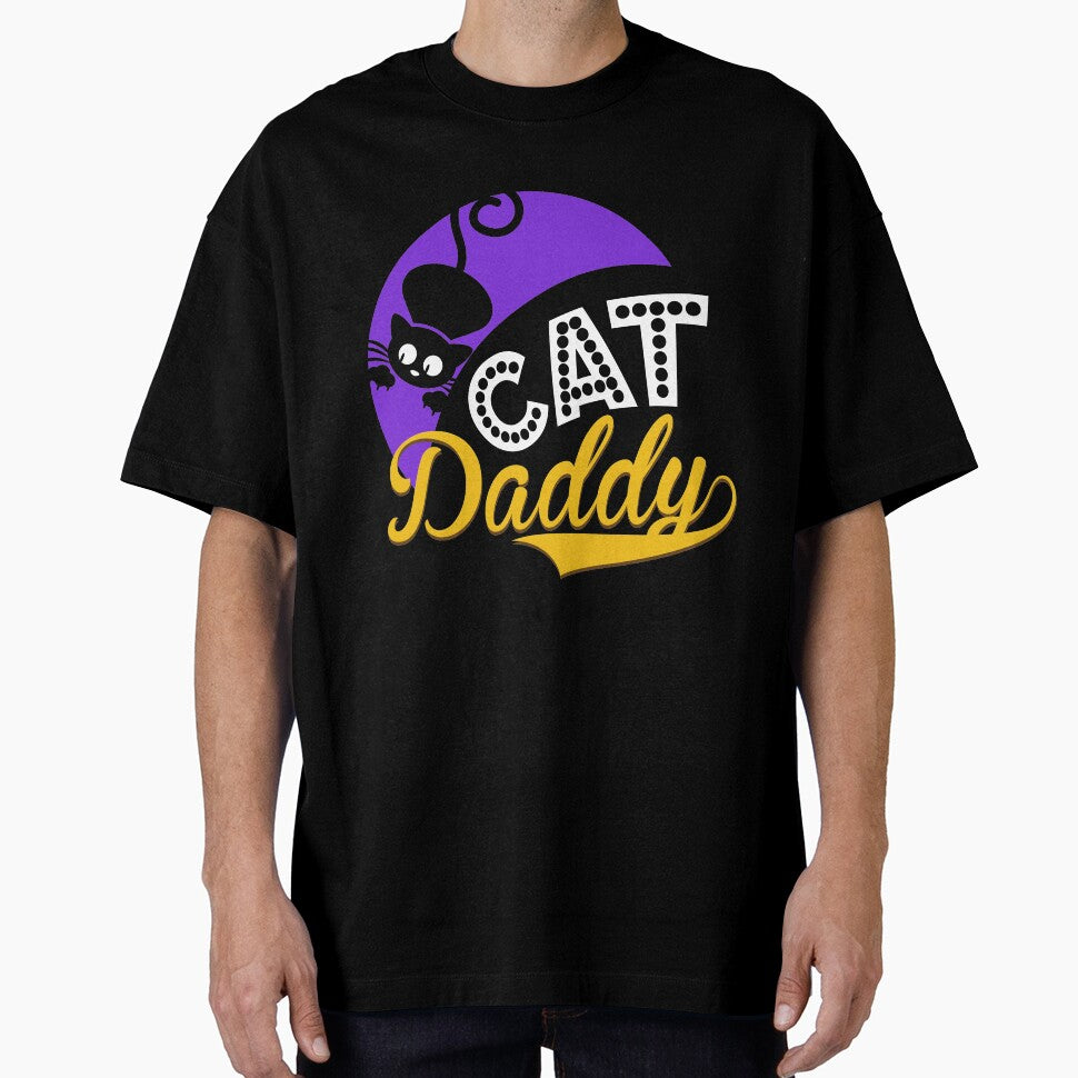 Cat Daddy Shirt for Men Vintage Style Gift by simplytldr