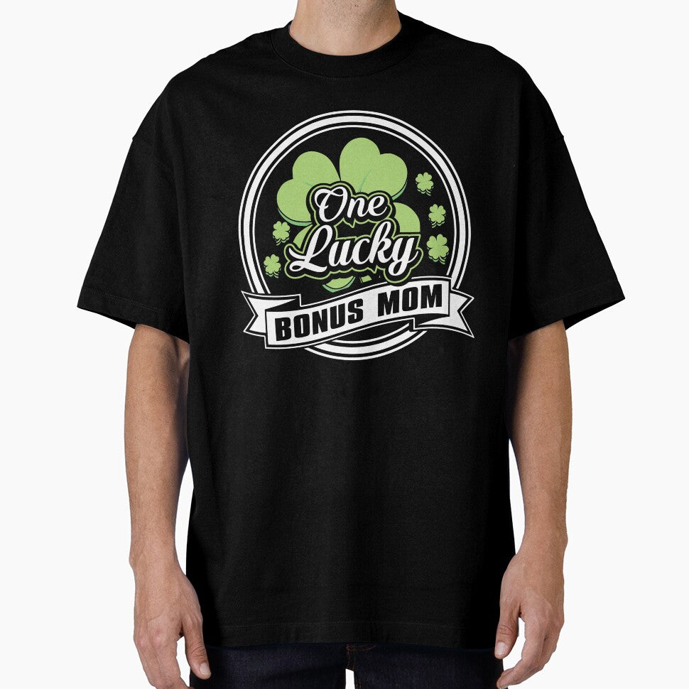 St. Patrick's Day Gifts - Four Leaf Clover Gifts - Irish Related Gifts - One Lucky Bonus Mom by kntranhoang