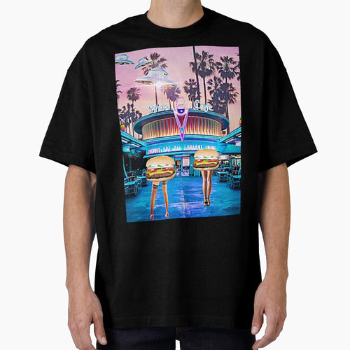 1950's Hamburger Alien Diner by PopVelvet