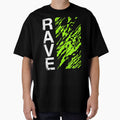 Neon Glitch Rave Streetwear Typography by TeNovaStudio