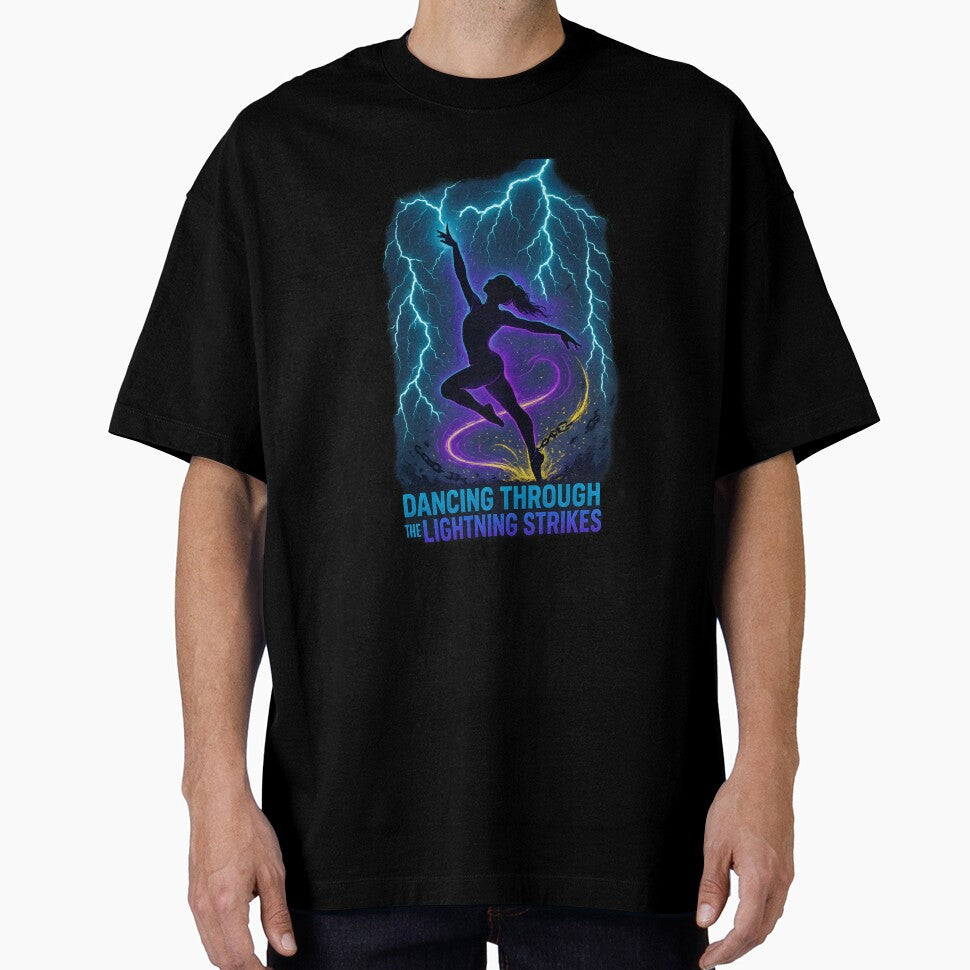 Dancing Through the Lightning Strikes – Fearless Storm Energy Art by W963x