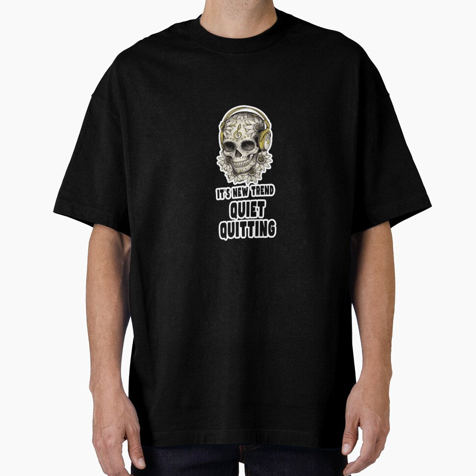 Quiet Quitting Music Skull by PodiShawna