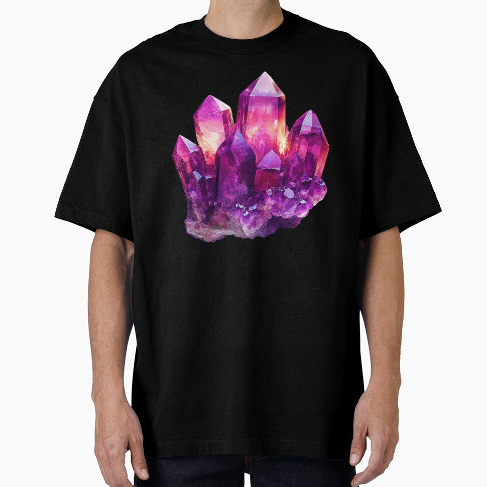 Large Amethyst Crystal – Deep Purple Quartz Energy by Myra365Art