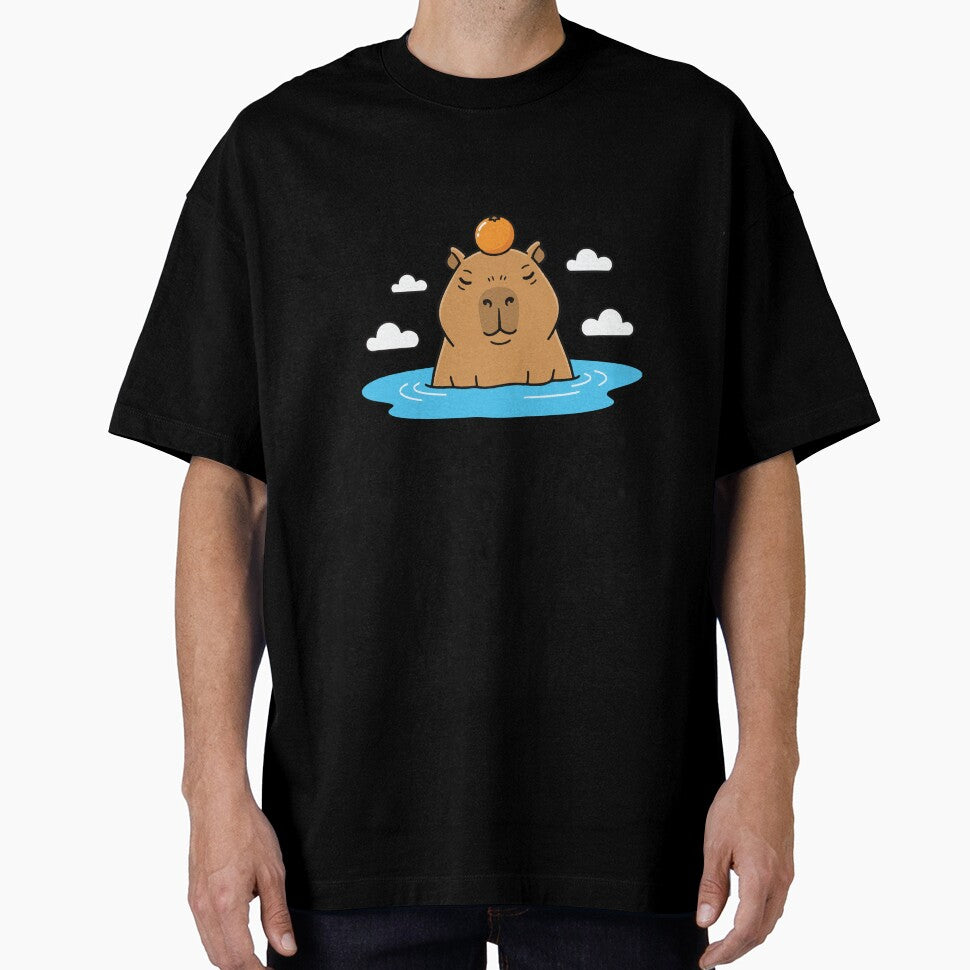 Capybara Hot Spring Bath With Yuzu Fruit by Petzzz