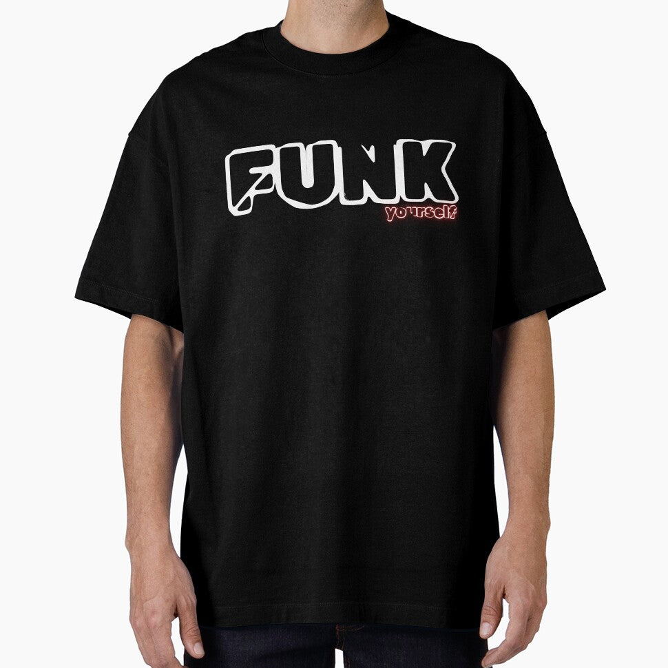Retro Funk Yourself Face B | Vintage Music Vibes Statement Apparel by SeNsArtGallery