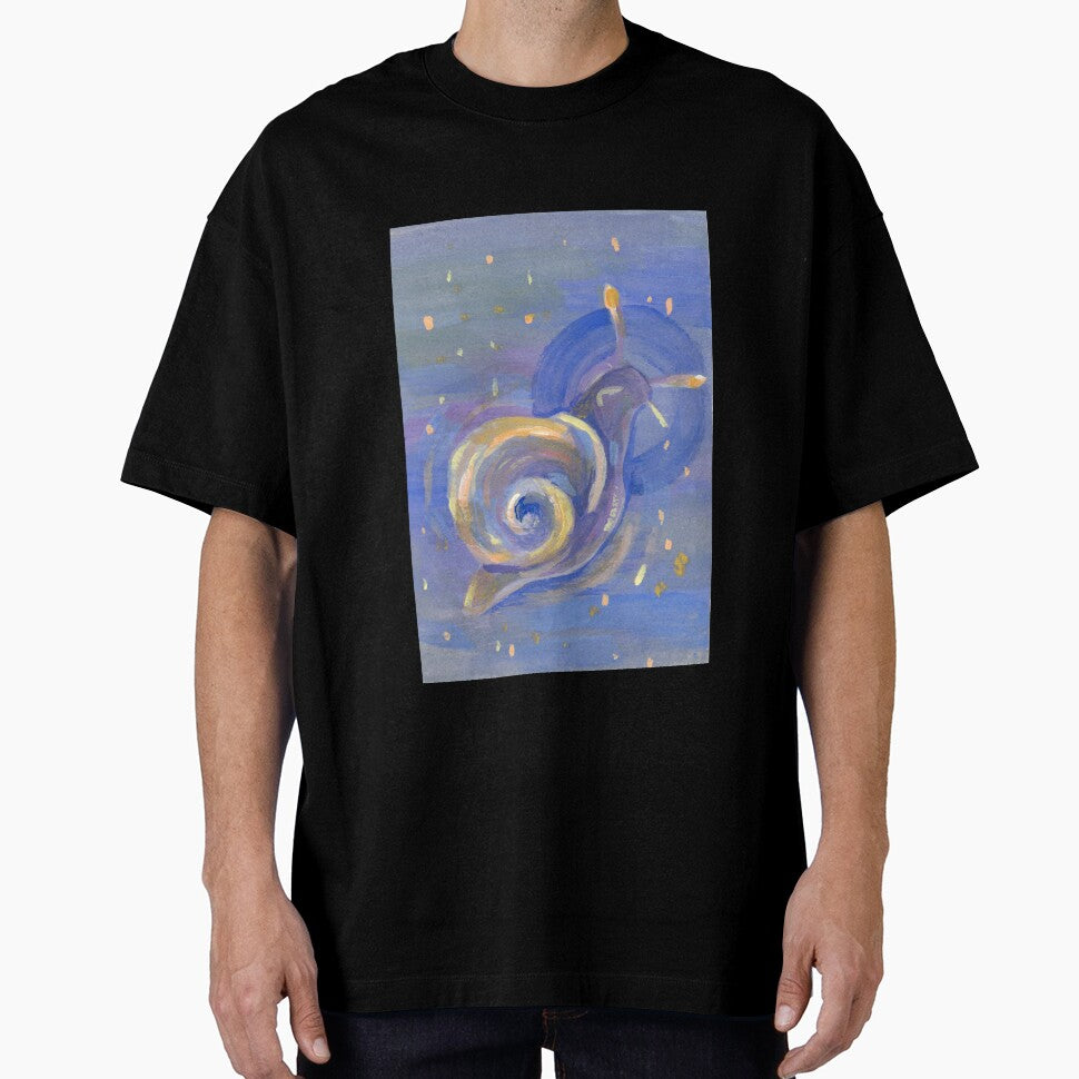 Glow Snail Vintage Floral | Glitter and Gouache series by The Art Entropist