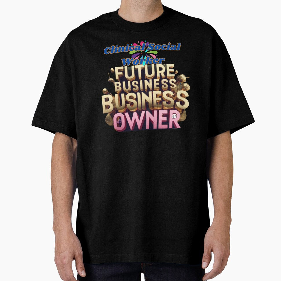 CLINICAL SOCIAL WORKER FUTURE BUSINESS OWNER, MOM, DAD, GIFT, PYJAMAS by carlos crane