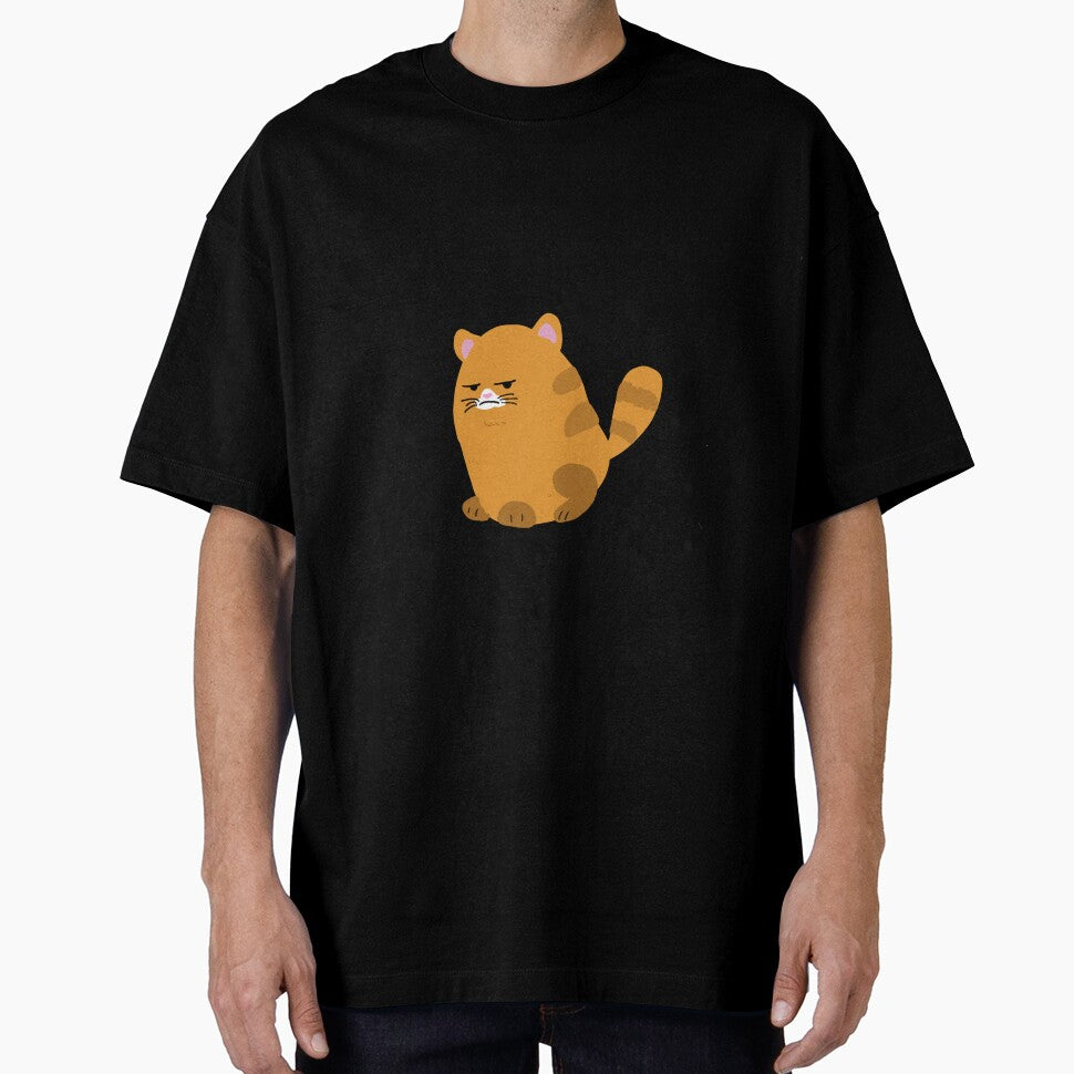 Unhappy cat T-shirt by Monaspoon