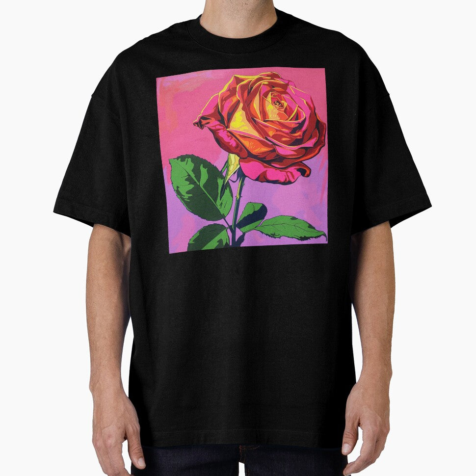 Red Rose Pop Art 5 by AstroRisq