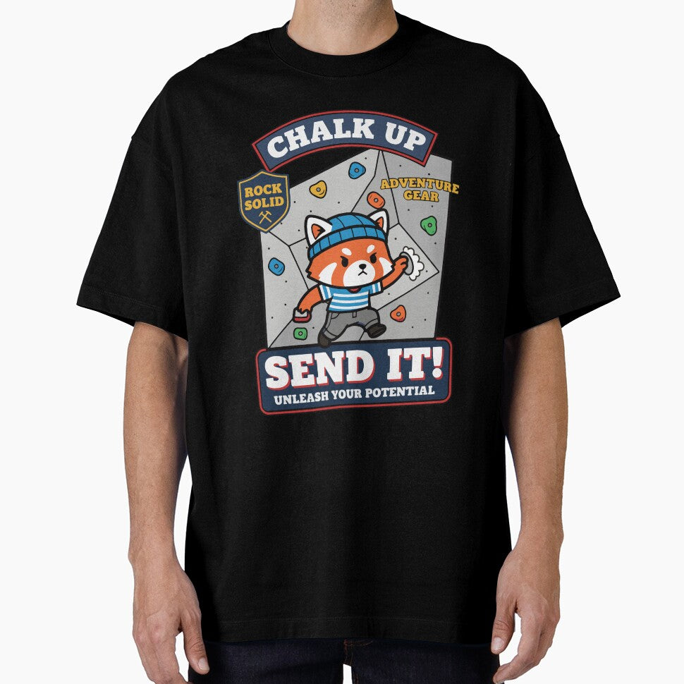 Chalk Up Send It Unleash Your Potential Climbing by LuminOrb