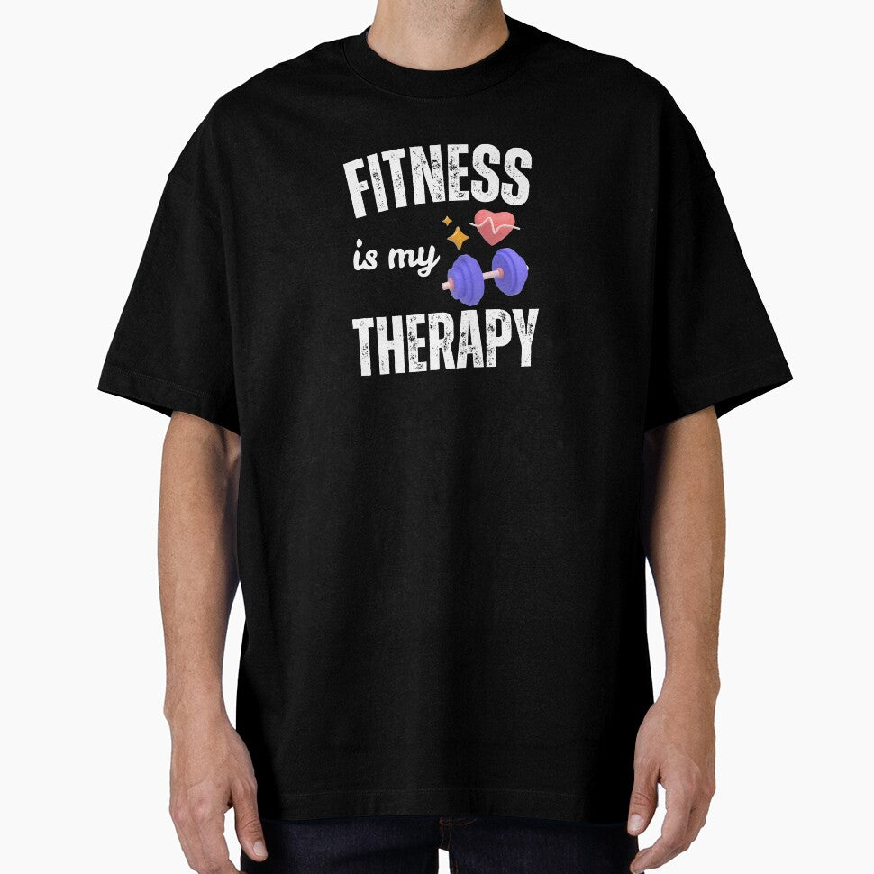 Fitness Is My Therapy Gym Motivation Quote by Designprovider