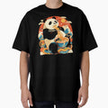 Panda eating bowl of spicy beef ramen noodles by Nightarcade