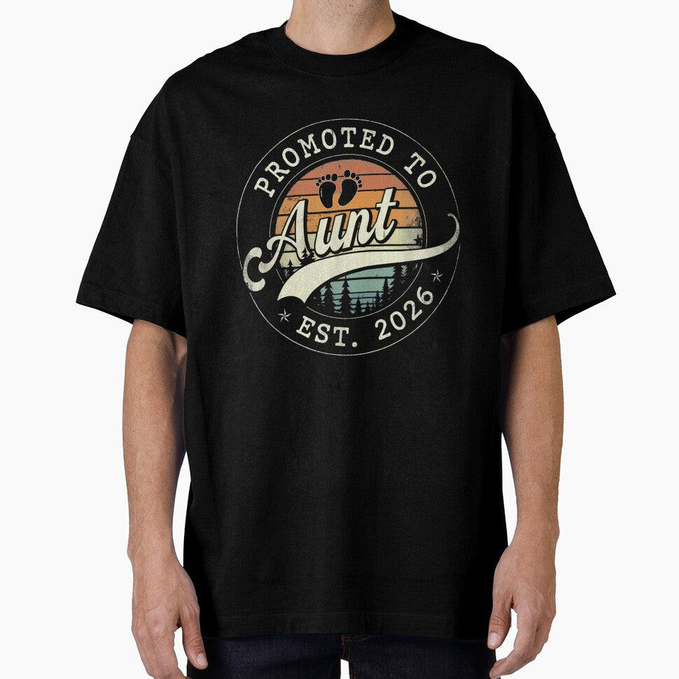 Promoted To Aunt Est. 2026 New Aunt Expecting Family Gift by salmzouriart