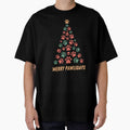 Merry Pawlidays Christmas Tree Dog Paw Print Design by CraftyrCreator