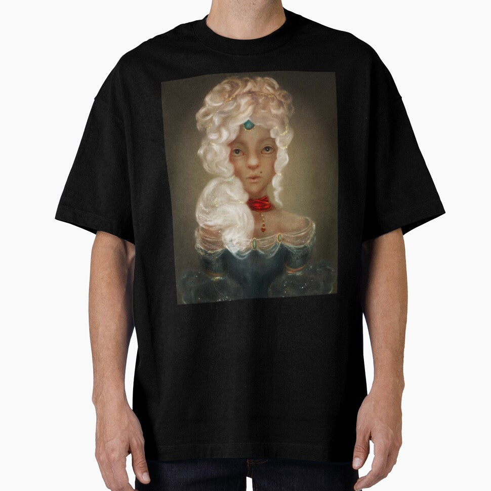 Low Brow Portrait of Marie Antoinette With Fantasy Jewelry by Monica Laipple