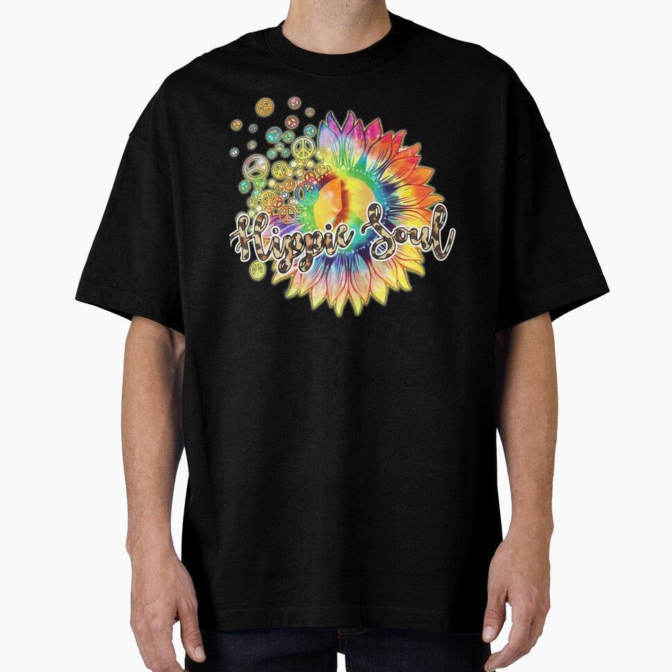 Daisy Peace Sign Hippie Soul Flower by Omega Puff