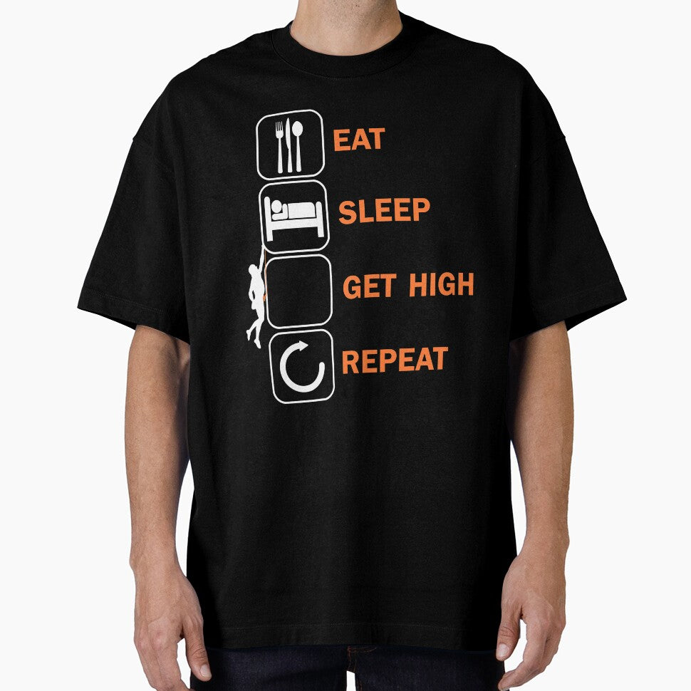 Eat Sleep Get High Climbing Bouldering Climbers by DerNerd