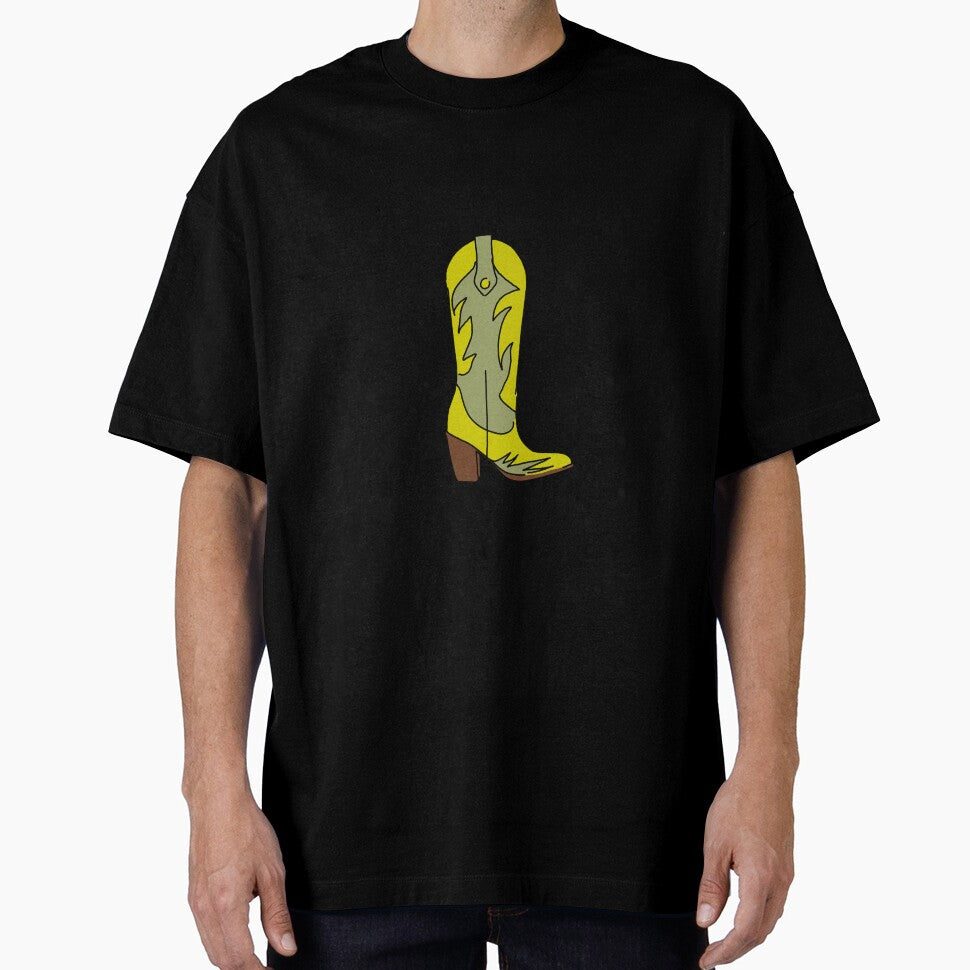 Green Yellow Cowgirl Boots Illustration – rendy Western Cowboy Boot Art by Rosadraws