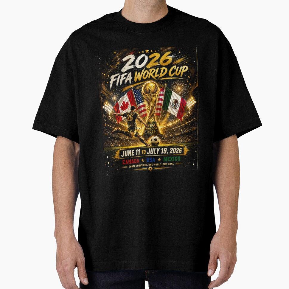 World Cup 2026 tri nation Soccer Merch | 4th of July  USA independence Day| Football Fan Gear | USA Sports Apparel Tee|  Soccer worldcup ChampionshipSoccer World ver 14 by CosmicNook1