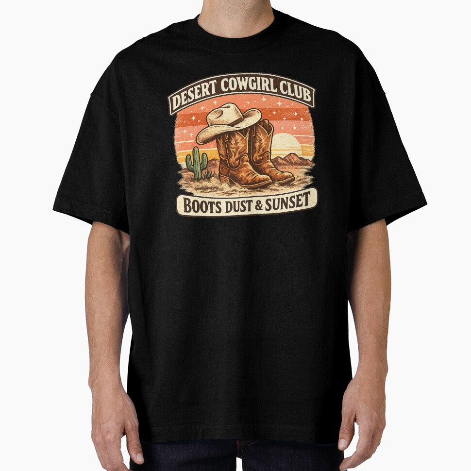 Desert Cowgirl Club Boots Dust & Sunset by Concrete Coffee Studio