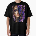 Mystical Butterfly Woman Art | Purple Fantasy Portrait | Boho Goddess Aesthetic Design by Ashes to Artistry
