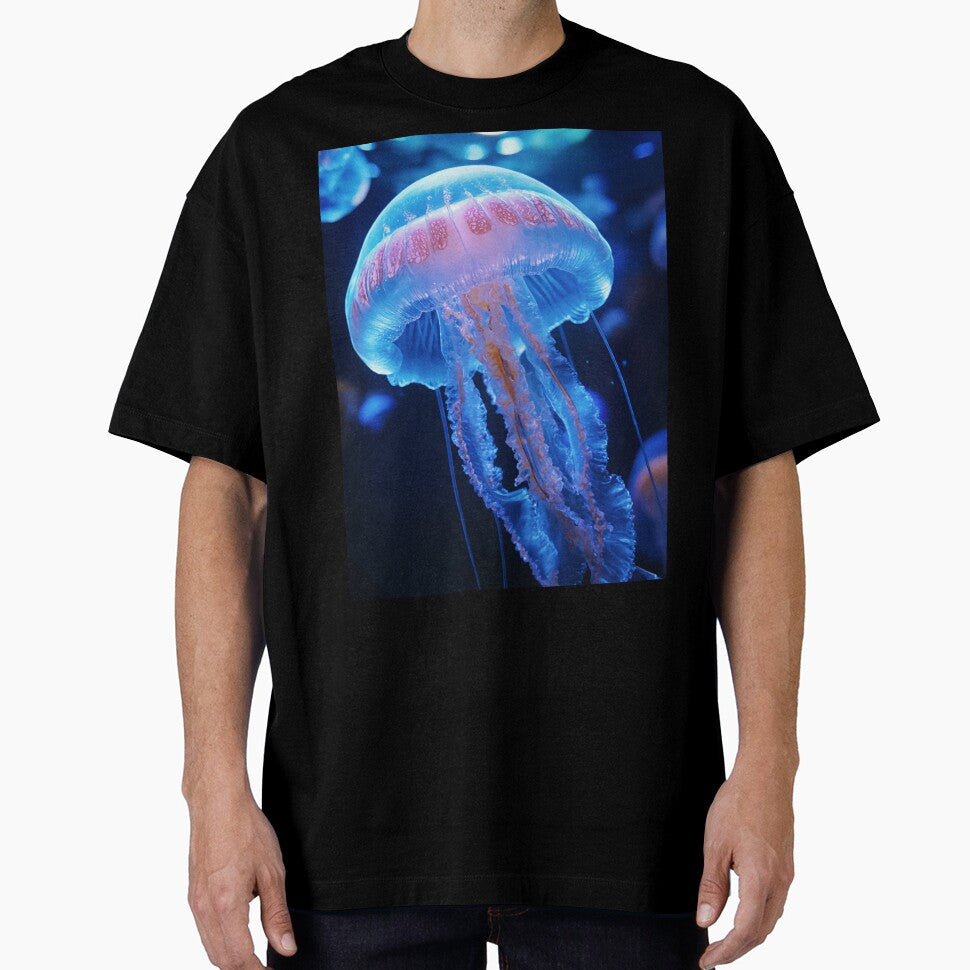 Bioluminescent Jellyfish – Purple Glow Deep Sea Art by ArtiQreate