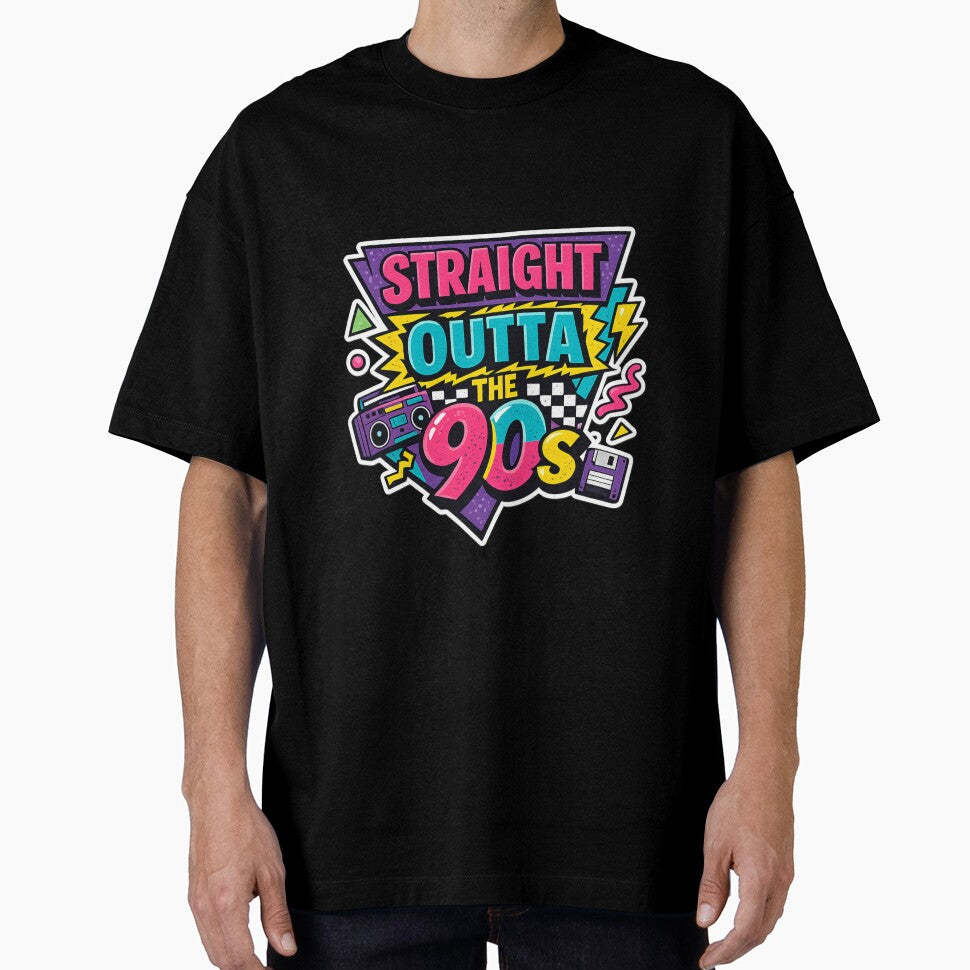 Straight Outta the 90s Retro Nostalgia Sticker | 90s Vibes Vintage Design by TOT-SA0