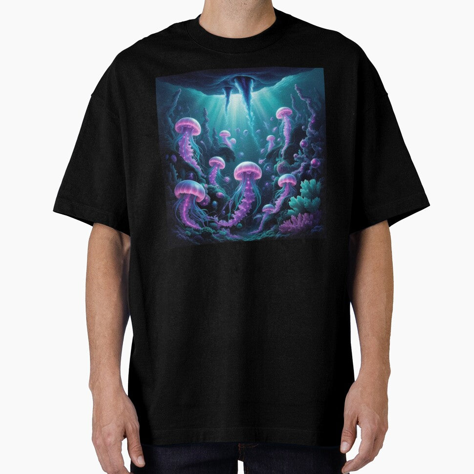 Mystic Purple Jellyfish Deep Sea Glow by Bilikaru