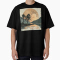Boho Style Mountains, Sunset, And Trees By Lake by DEC02