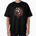 Y2K Cyber Grunge Chrome Skull Shirt, Neo Brutalist Streetwear Hoodie, Aesthetic Industrial Graphic Tee, Edgy Cyberpunk Clothing by TrendingView