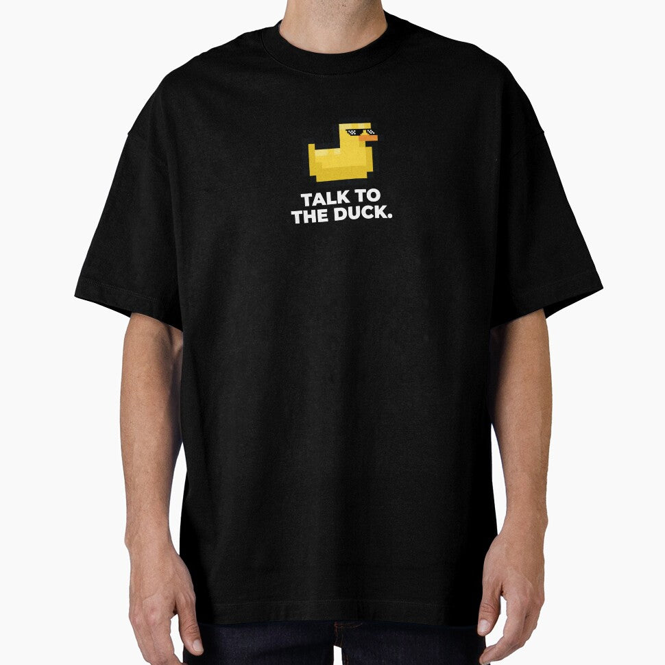 Talk To The Duck - Funny Rubber Duck Debugging Programmer Humor Gift by IdentityinInk