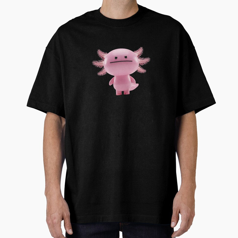 Stay Cool Pink Axolotl - Cute Kawaii Salamander Art by HumTumMe