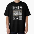 Funny Full Stack Developer Job Description Icons QR Code by MerchMaxxing