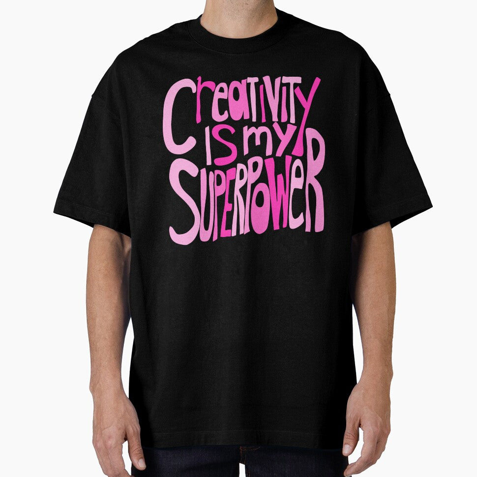 Creativity is my Superpower Pink Hand Lettering by wordznart