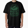 Protect Nature – Wolf in the Forest – Eco Illustration by MK-WOOD