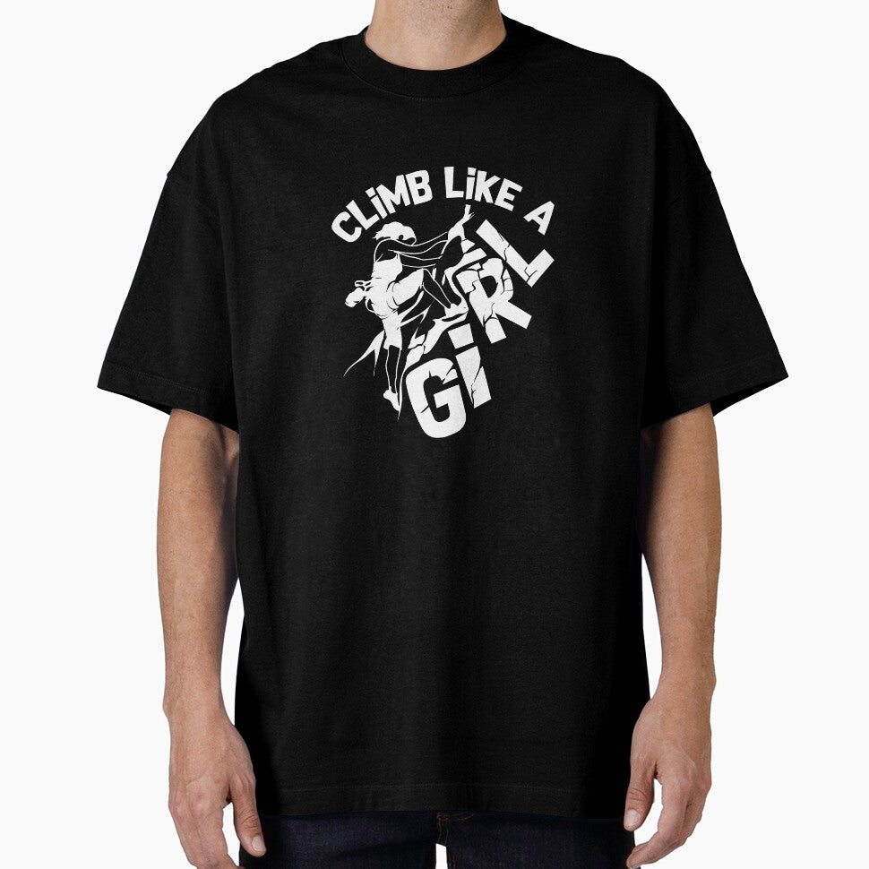 Climb Like A Girl Free Climbing Rock Climbing Climber Mountain Bouldering Funny by Jutisi