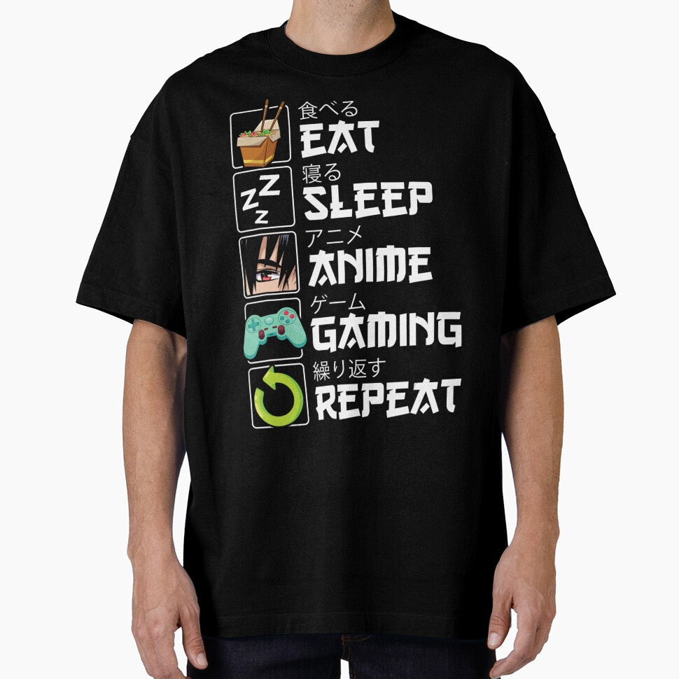 Eat Sleep Anime Gaming Repeat Kawaii Otaku Anime Manga by Arigue