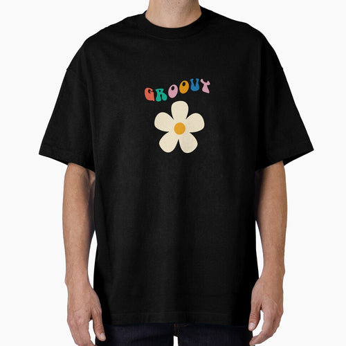 "GROOVY" Free Spirt Hippie Flower Graphic by CoolCrap-