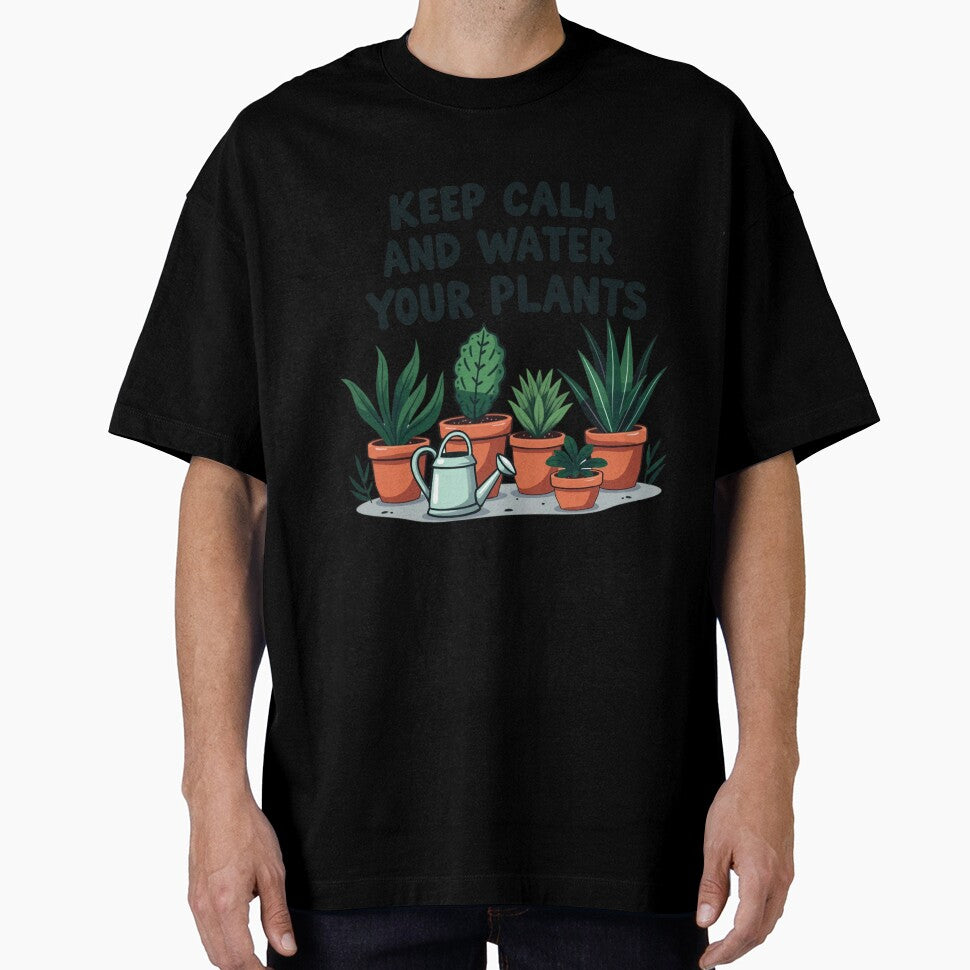 Keep Calm and Water Your Plants | Funny Plant Lover Shirt | Gardening Enthusiast Gift | Houseplant Care Humor by PaintedPixels01